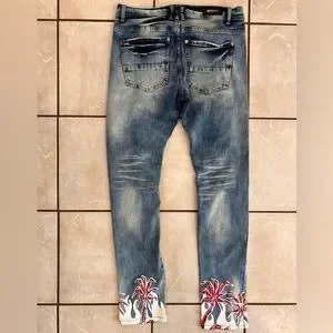 Preme Jeans Preme Men Distressed Jeans Rest In Paradise 3232